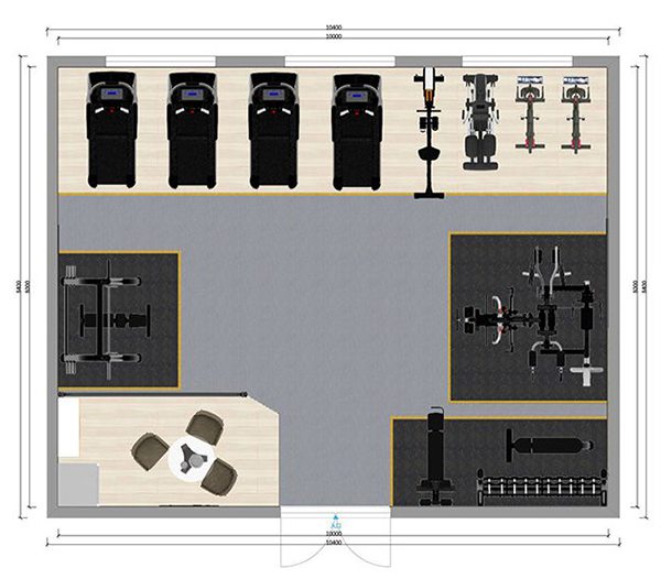 80平方健身房配置方案-广西米兰·(milan)中国健身器材有限公司 80平方健身房配置方案-广西米兰·(milan)中国健身器材有限公司
